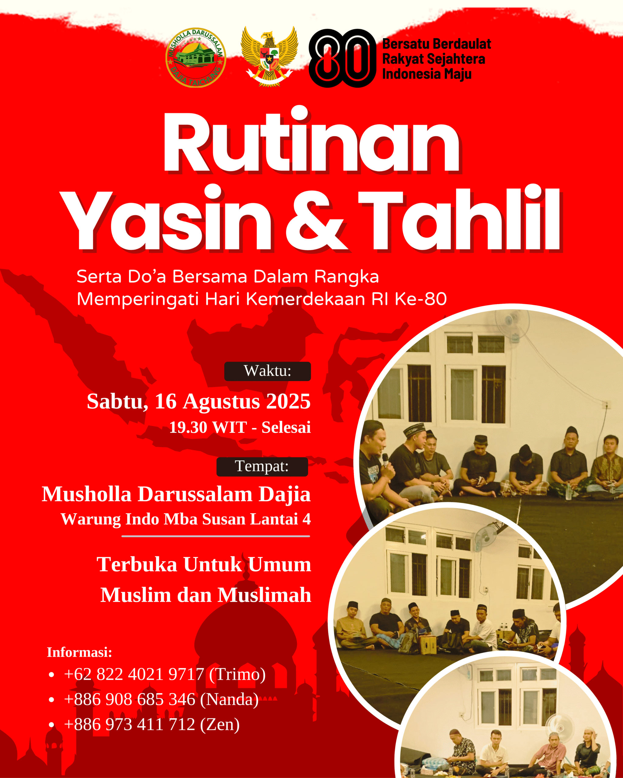 Acara Yasinan Rutin Bulan Agustus 2025