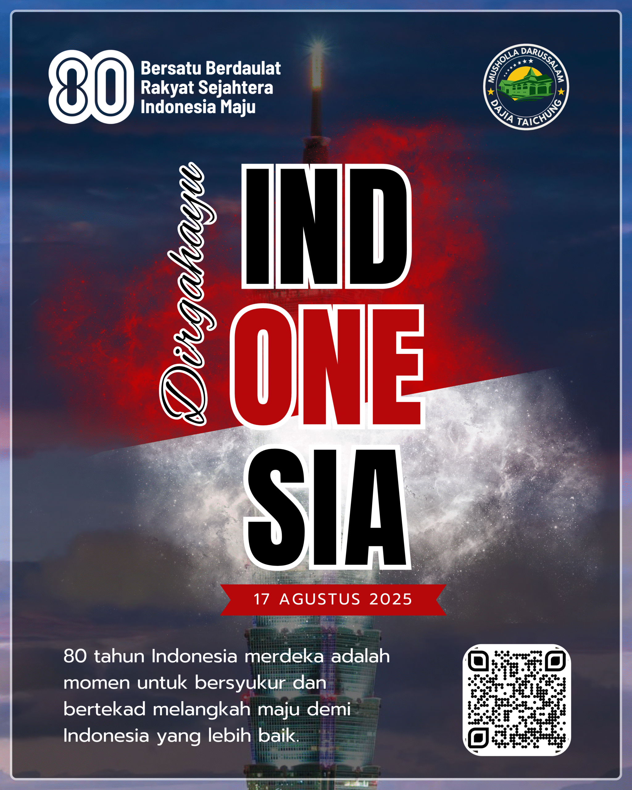 Selamat Hari Kemerdekaan Republik Indonesia yang ke-80