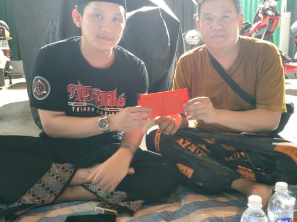 Yasinan, Pemberian Bantuan dan Doa bersama untuk teman seperjuangan kita yang sedang sakit Sdr. Fuad