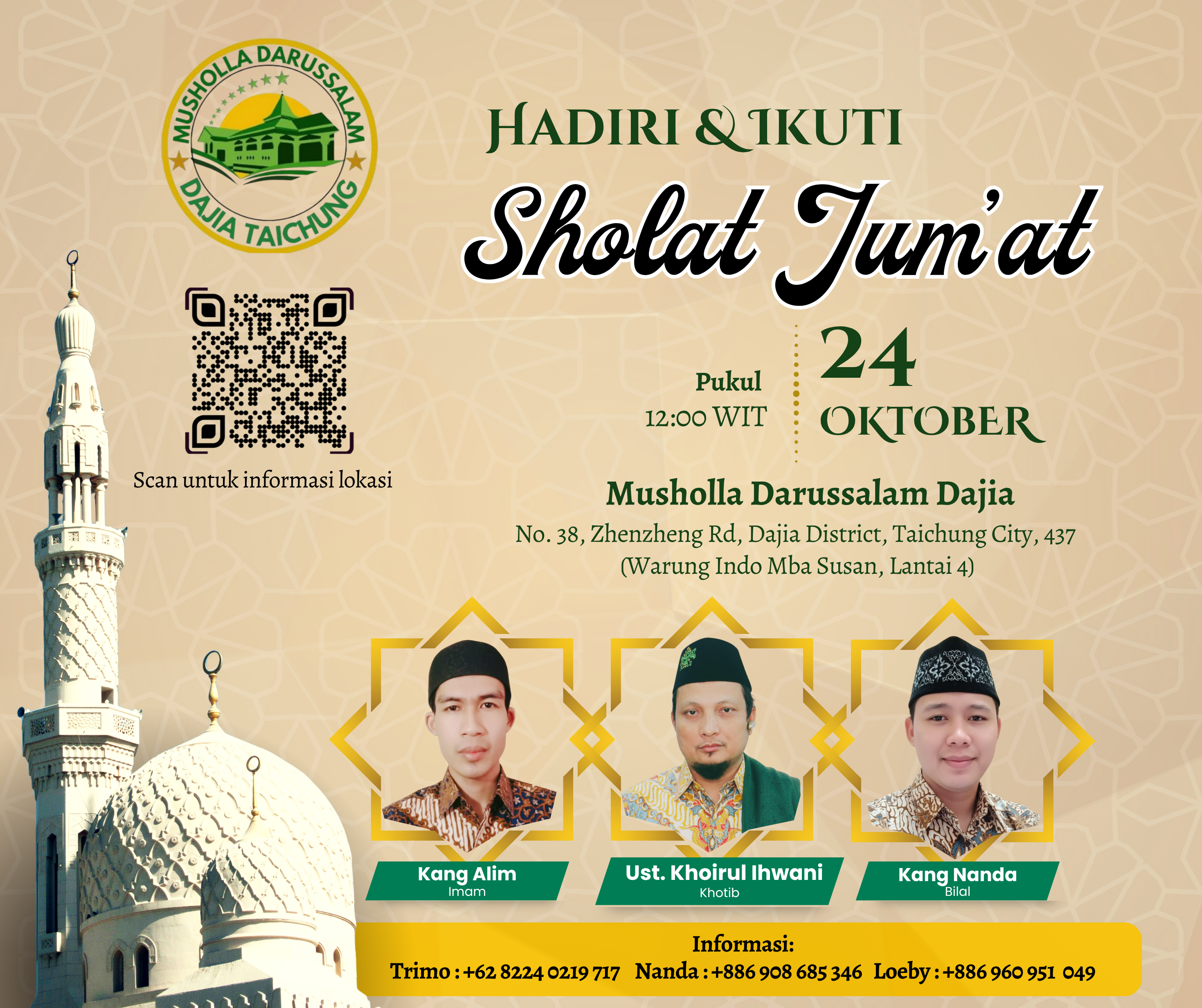 Shalat Jumat, Tgl 24 Oktober 2025