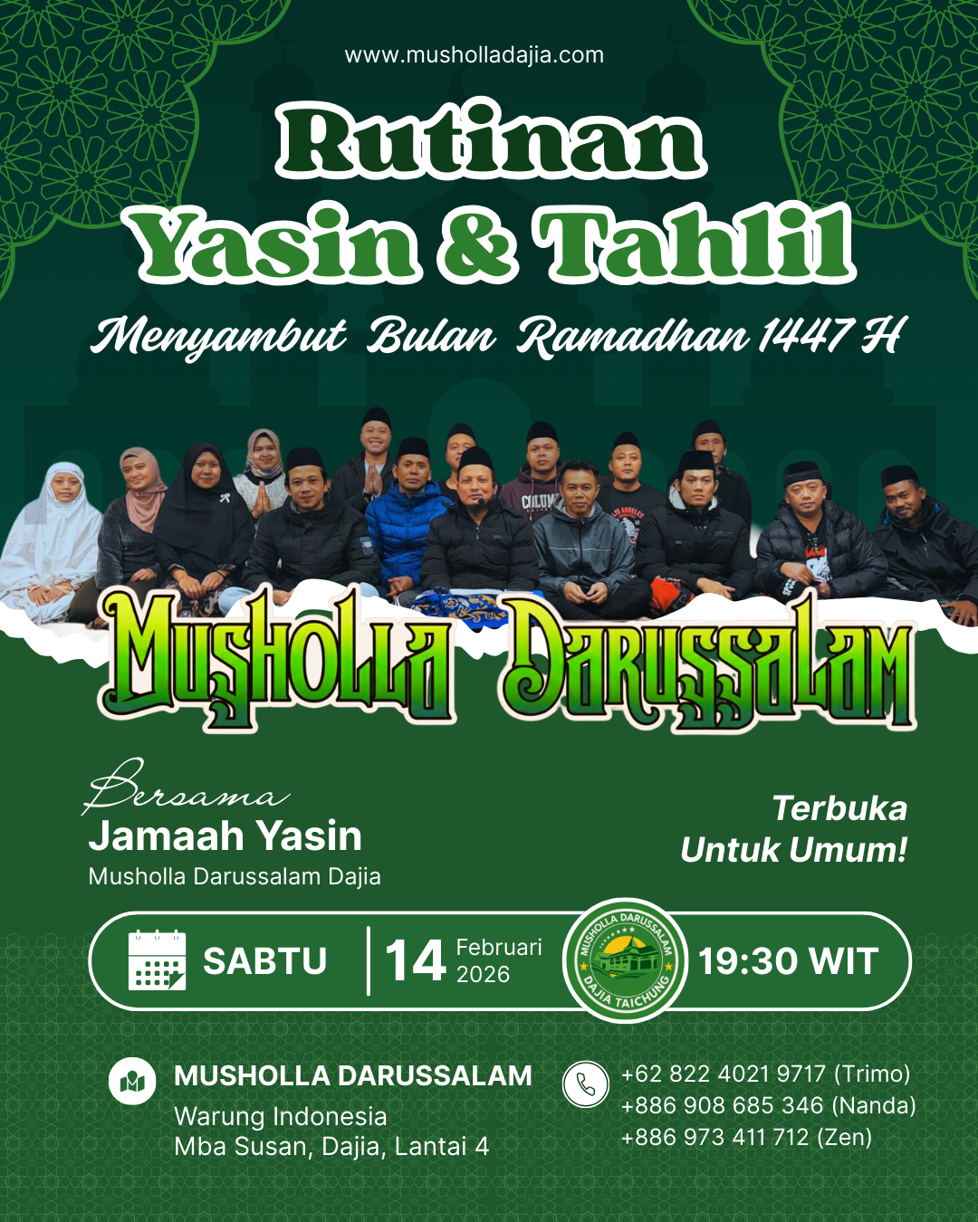 Yasin & Tahlil Rutin Bulan Februari 2026