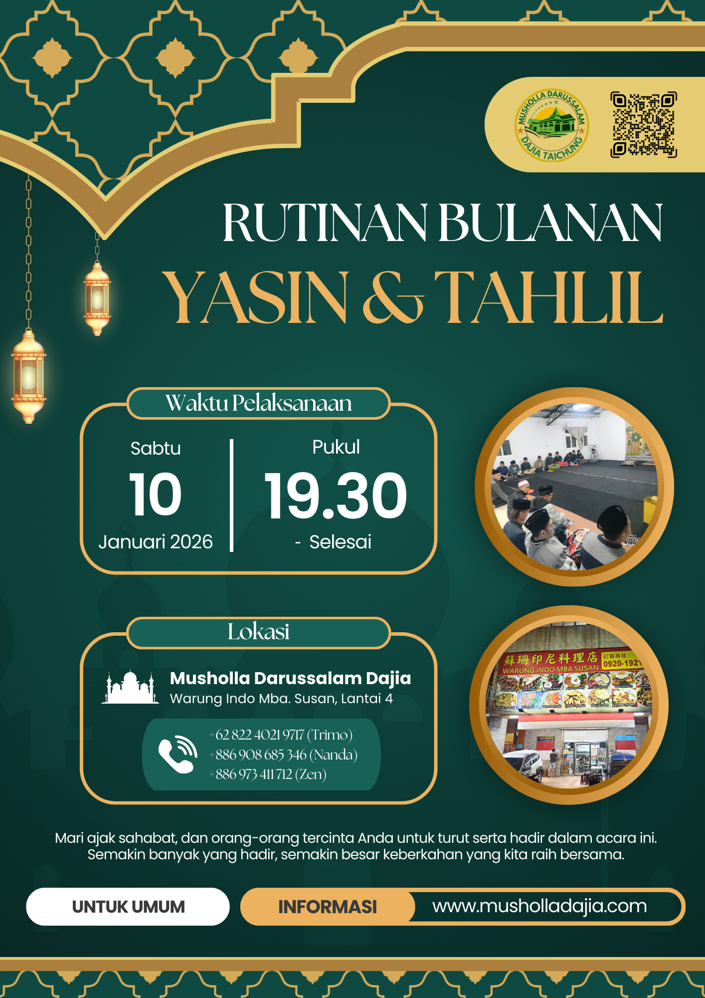 Yasin & Tahlil Rutin Bulan Januari 2026