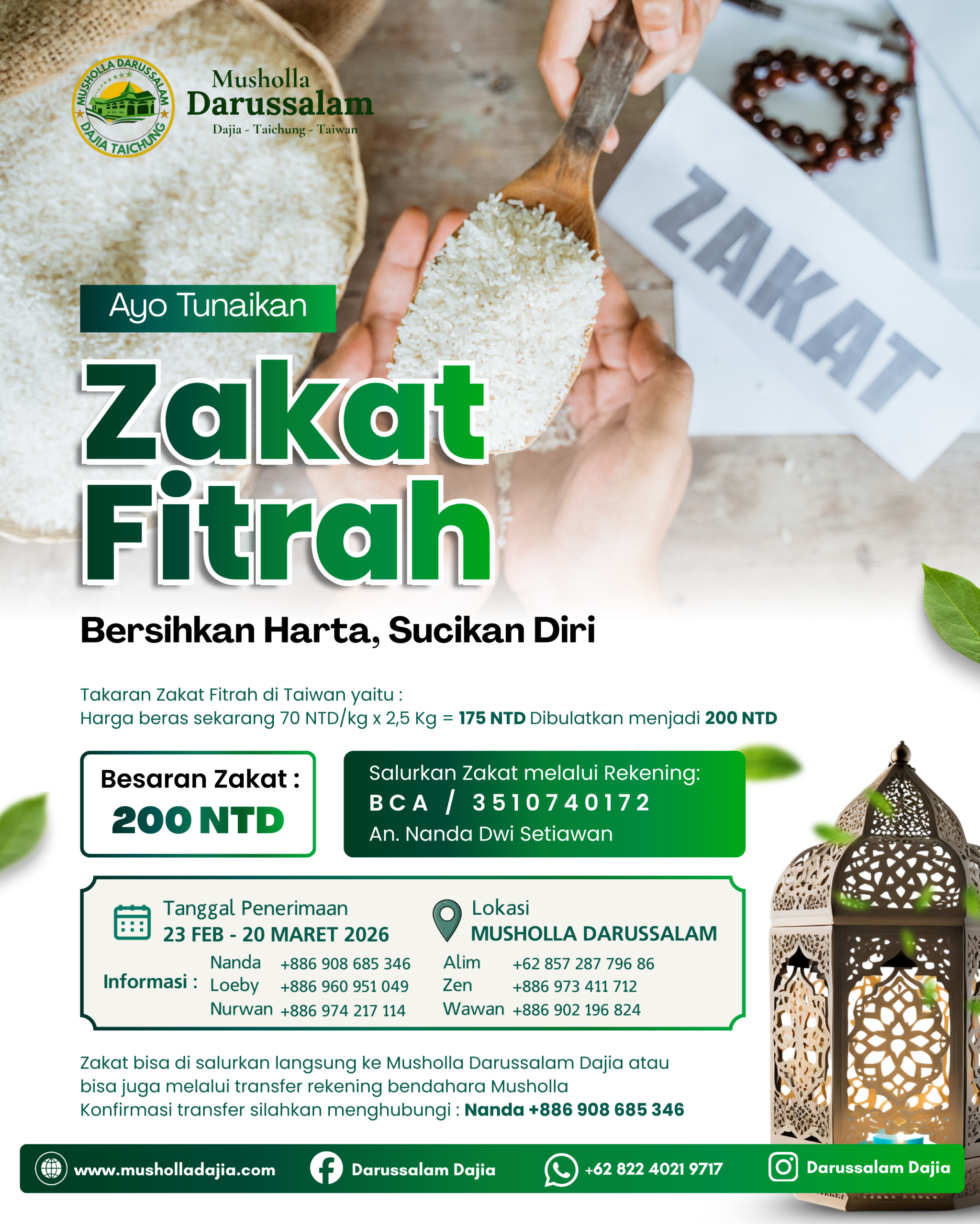 Zakat Fitrah (Bersihkan Harta, Sucikan Diri) Zakat Fitrah (Bersihkan Harta, Sucikan Diri)