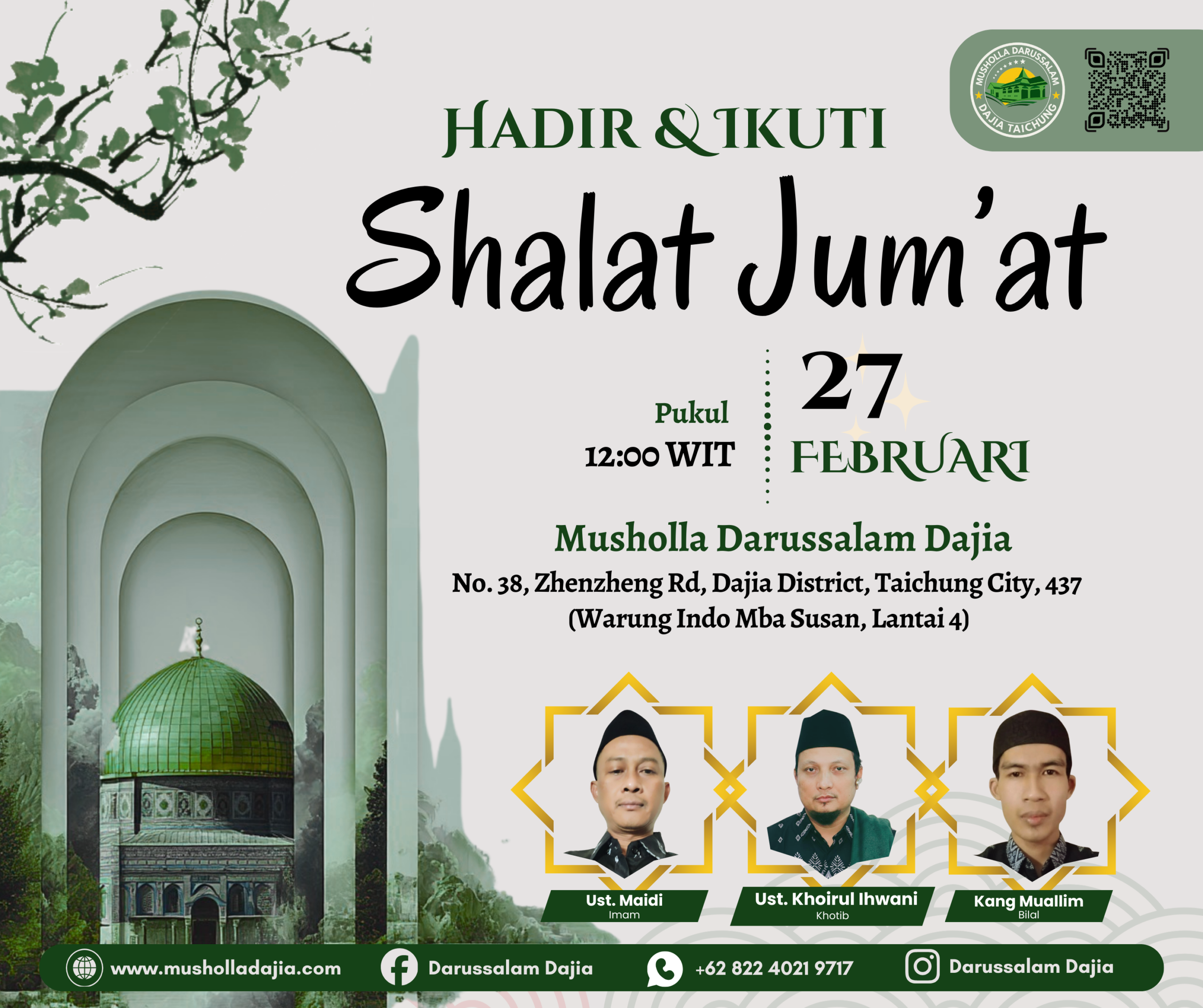 Shalat Jum'at, Tgl 27 Februari 2026 Shalat Jum'at, Tgl 27 Februari 2026