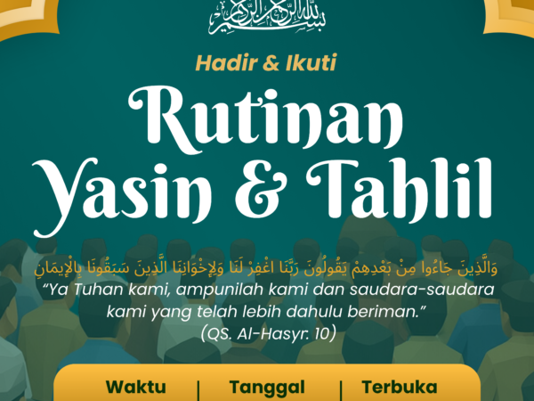 Rutinan Yasin & Tahlil Bulan April 2026