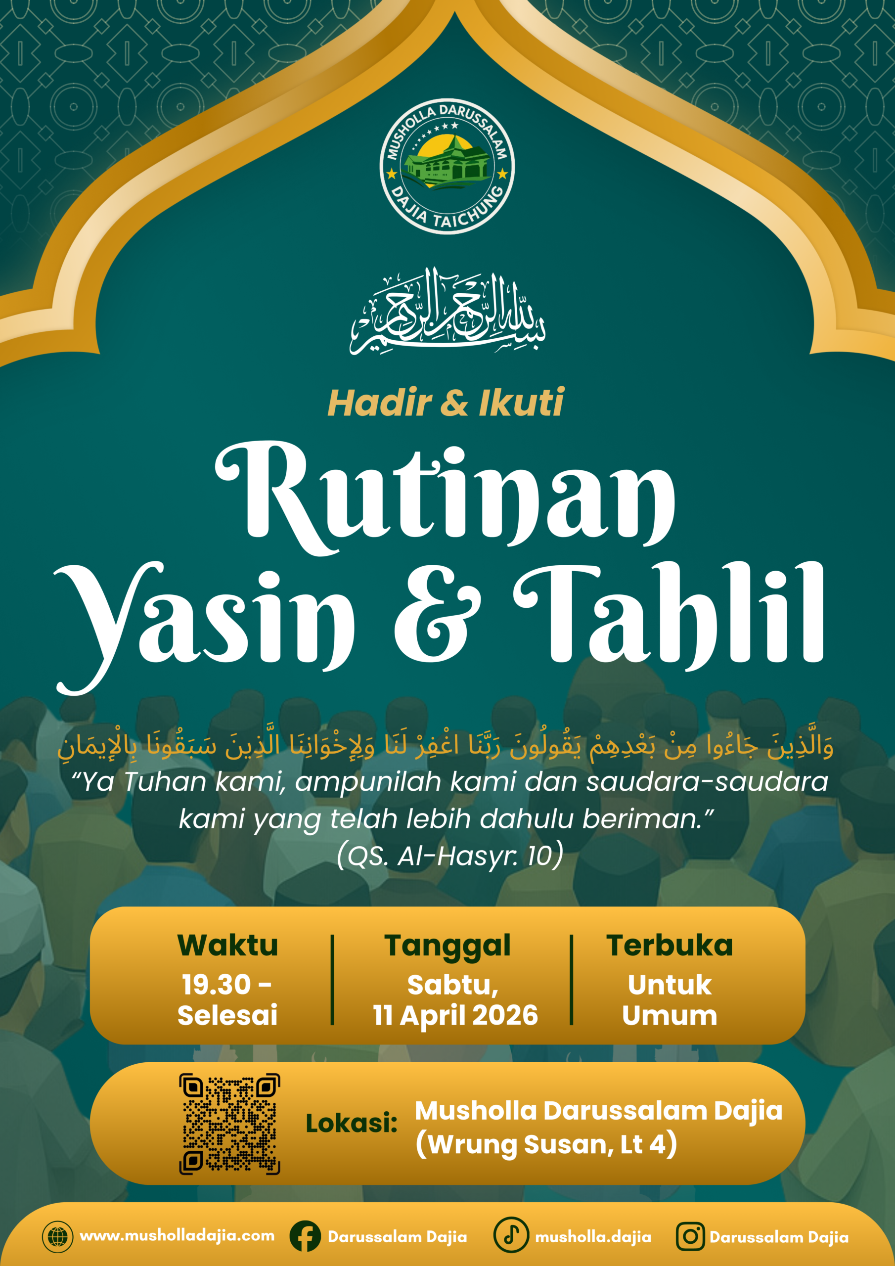 Rutinan Yasin & Tahlil Bulan April 2026