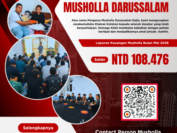 Saldo Infaq Musholla Darussalam Dajia, Bulan Mei 2026