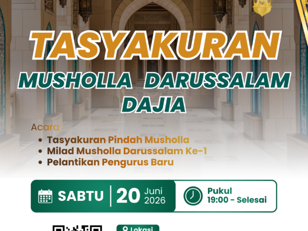 Tasyakuran Pindah Musholla