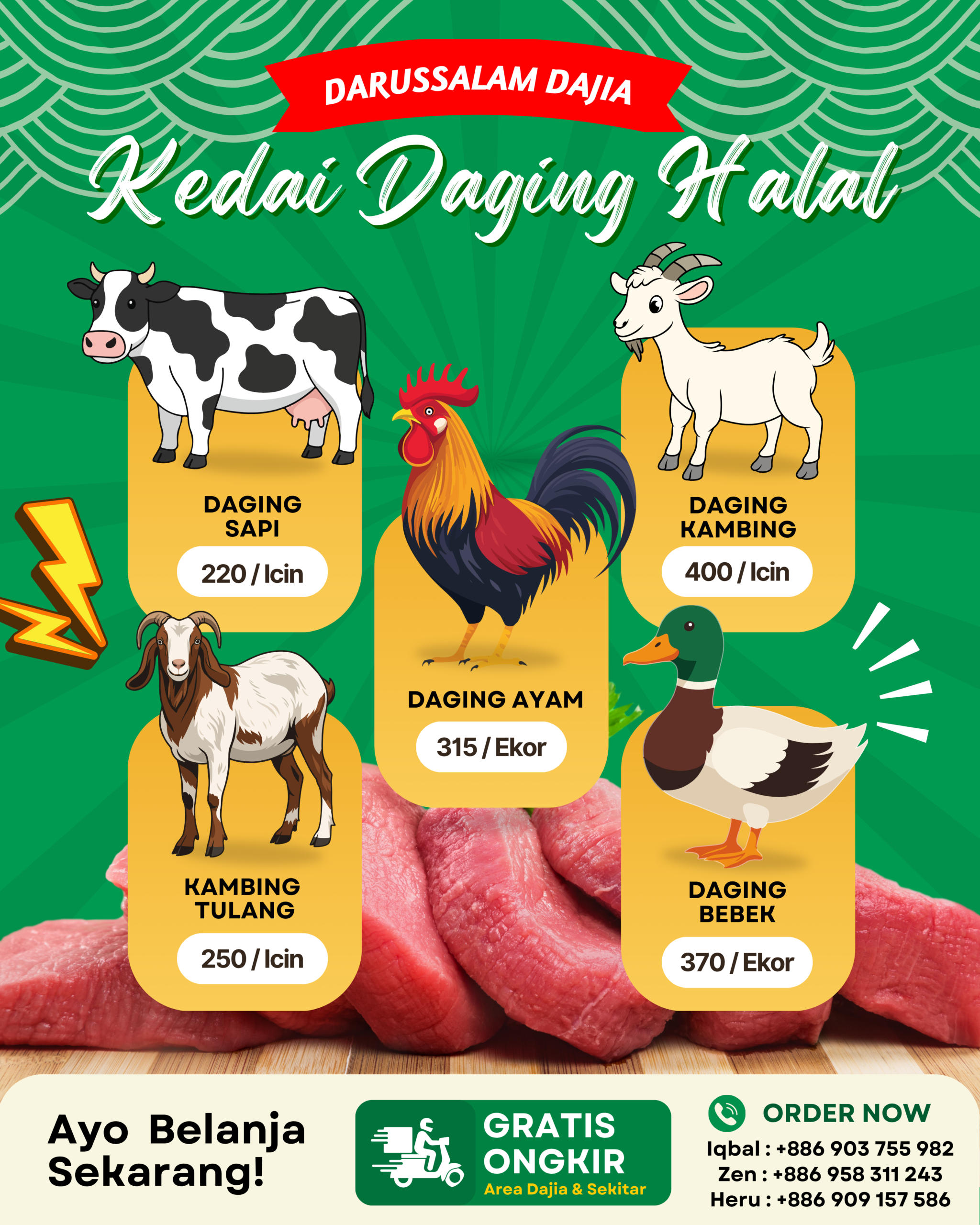 Kedai Daging Halal Darussalam Dajia
