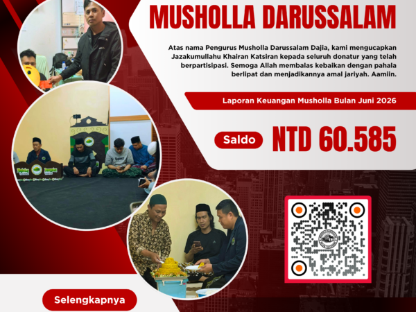 Keuangan Musholla Darussalam Dajia, Bulan Juni 2026