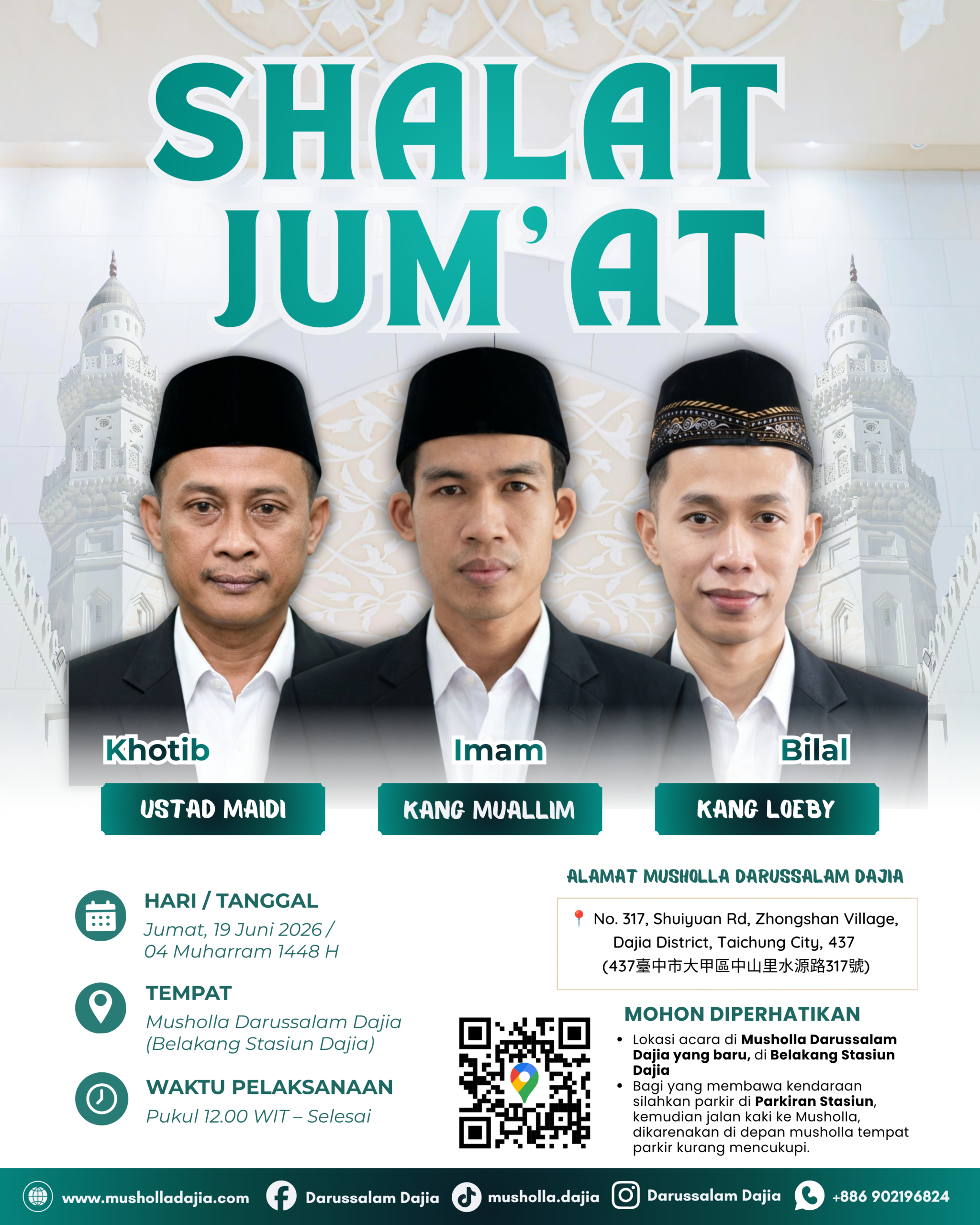 Shalat Jum'at, Tgl 19 Juni 2026